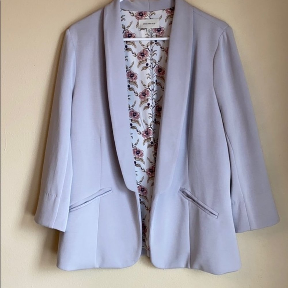 Skies Are Blue Hannah Modal Scuba Blazer Sz XL